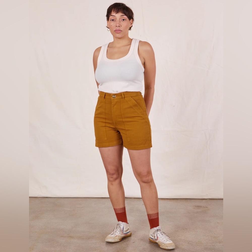 Big Bud Press Work Shorts in Spicy Mustard (M)